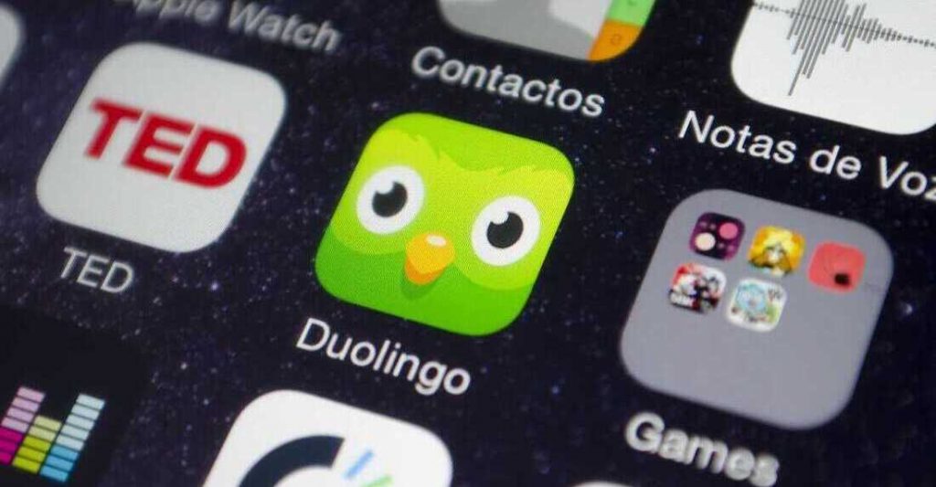 language learning app Duolingo