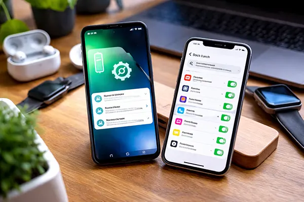iPhone background refresh menu